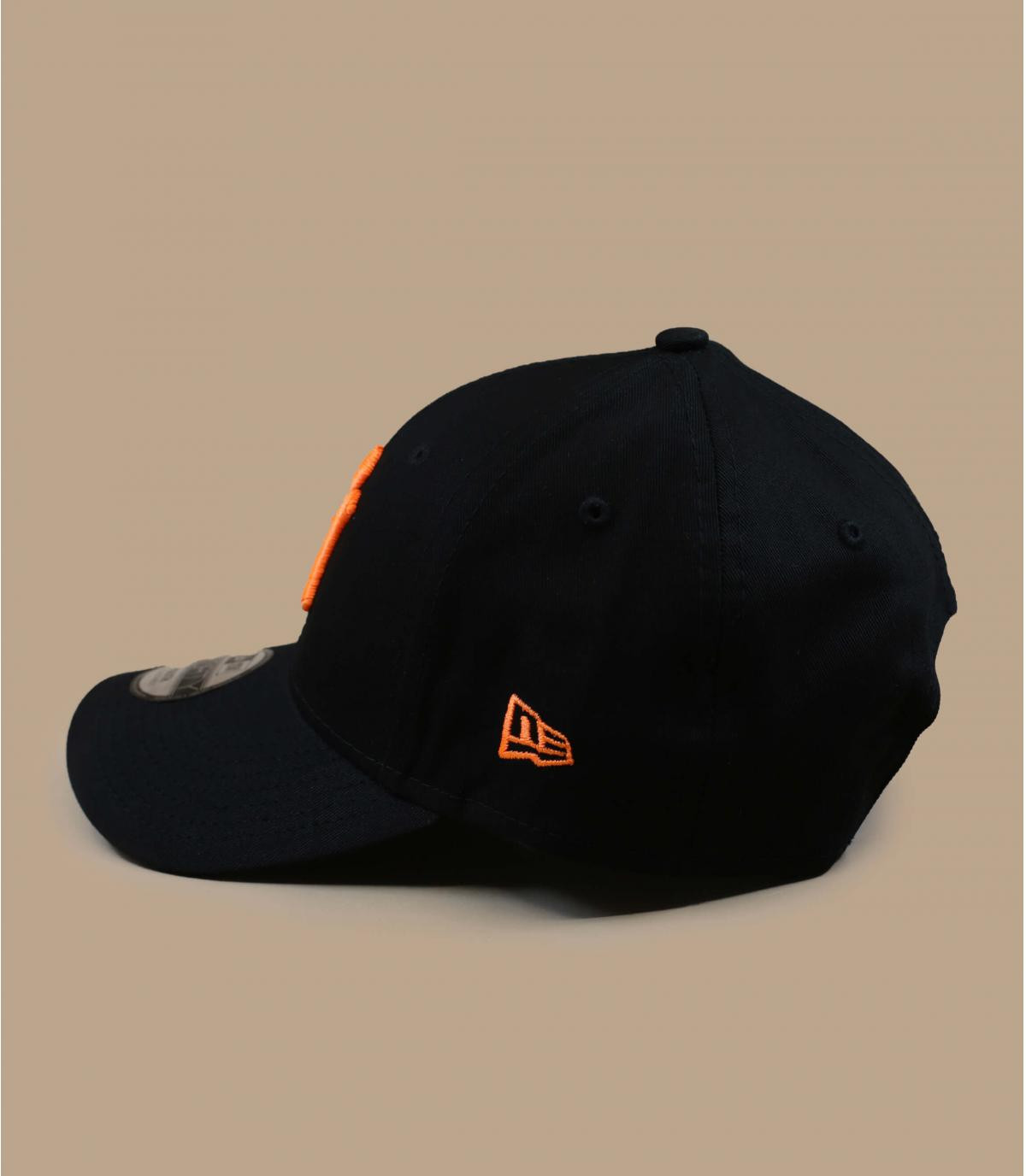 casquette NY enfant noir orange